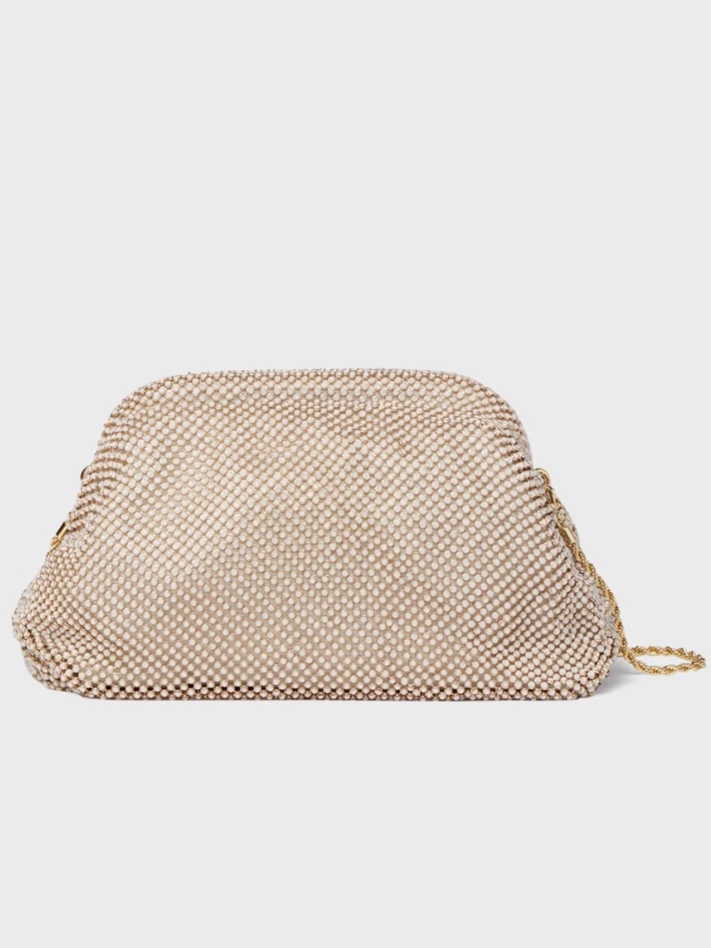 Loeffler Randall White Opal Diamante Doreen Clutch